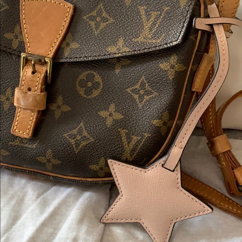 Leather Star bag charm